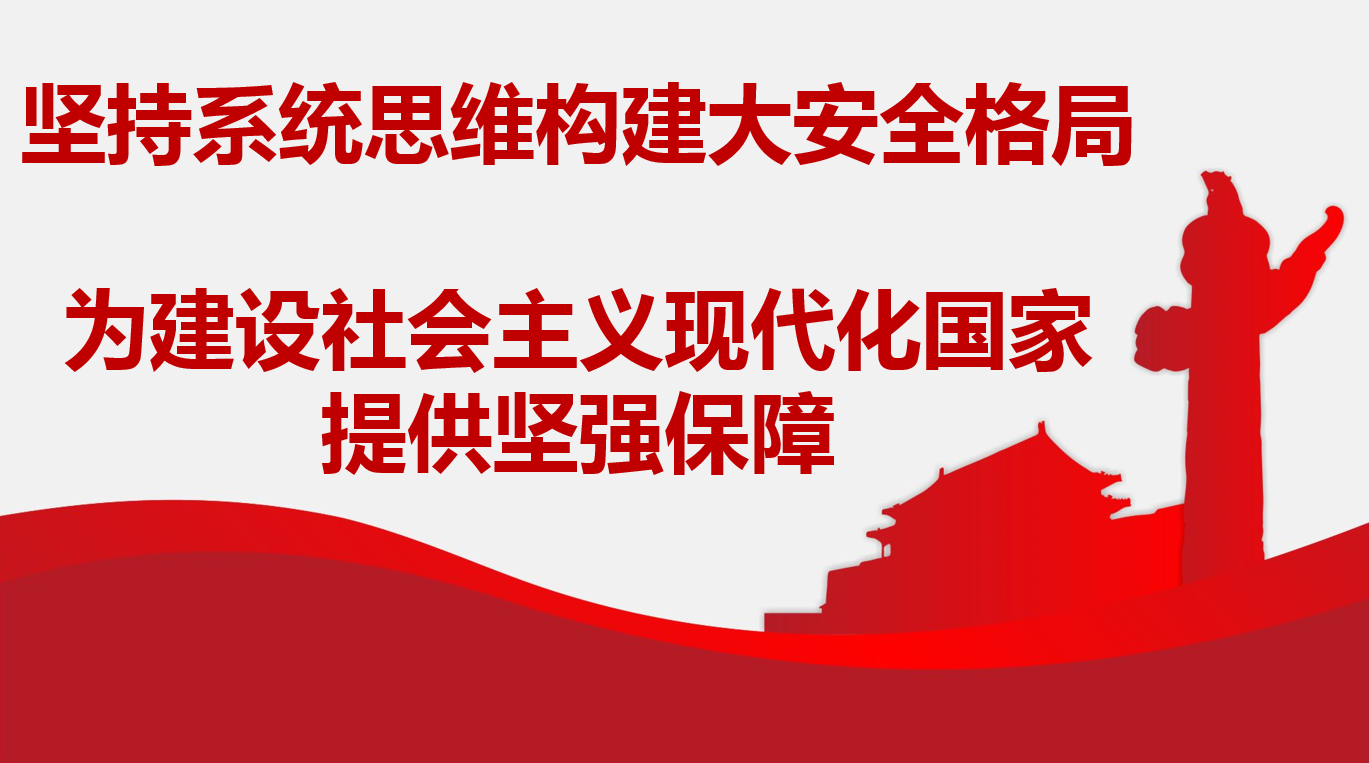 坚持系统思维构建大安全格局 为建设社会主义现代化国家提供坚强保障